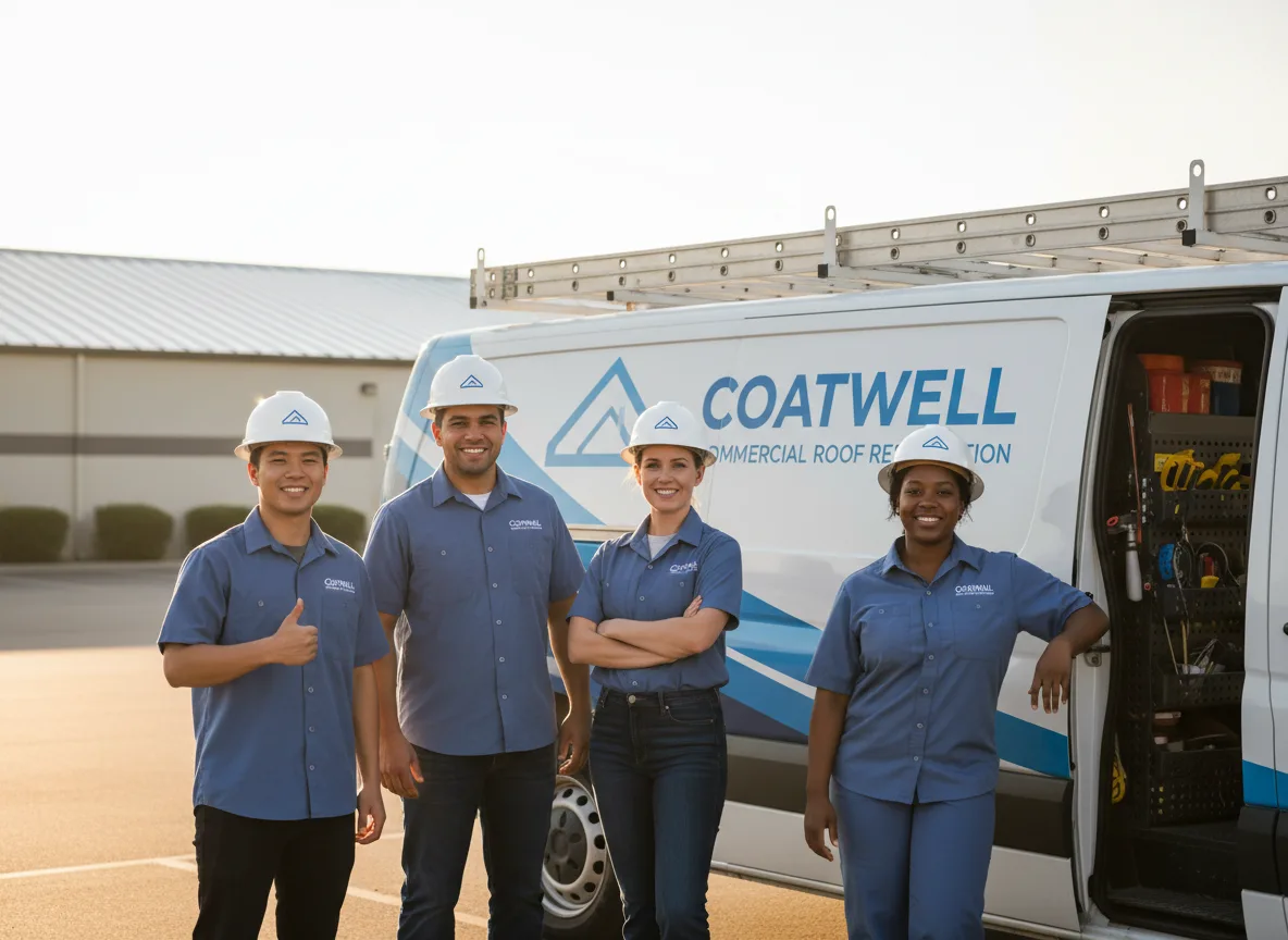 Commercial roof coating company in Olustee, OK